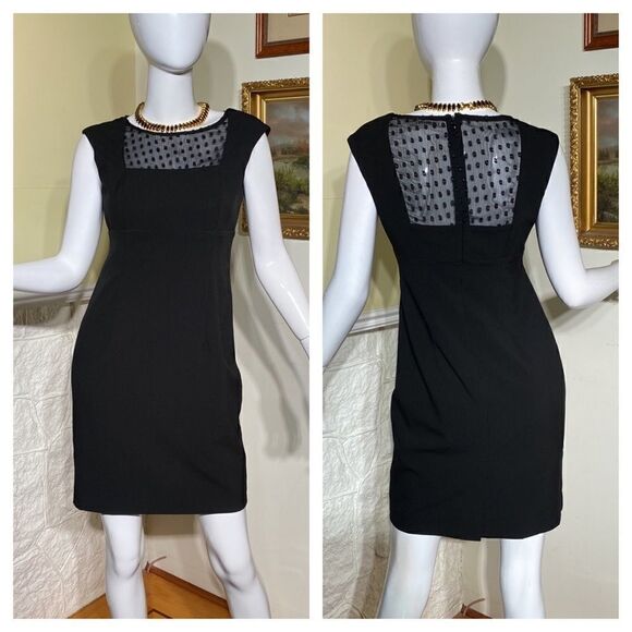 Calvin Klein LBD Black Mini Cocktail Dress - Picture 1 of 11